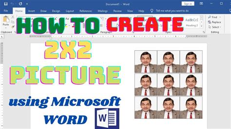 How to Make a 2x2 Picture in Word .
